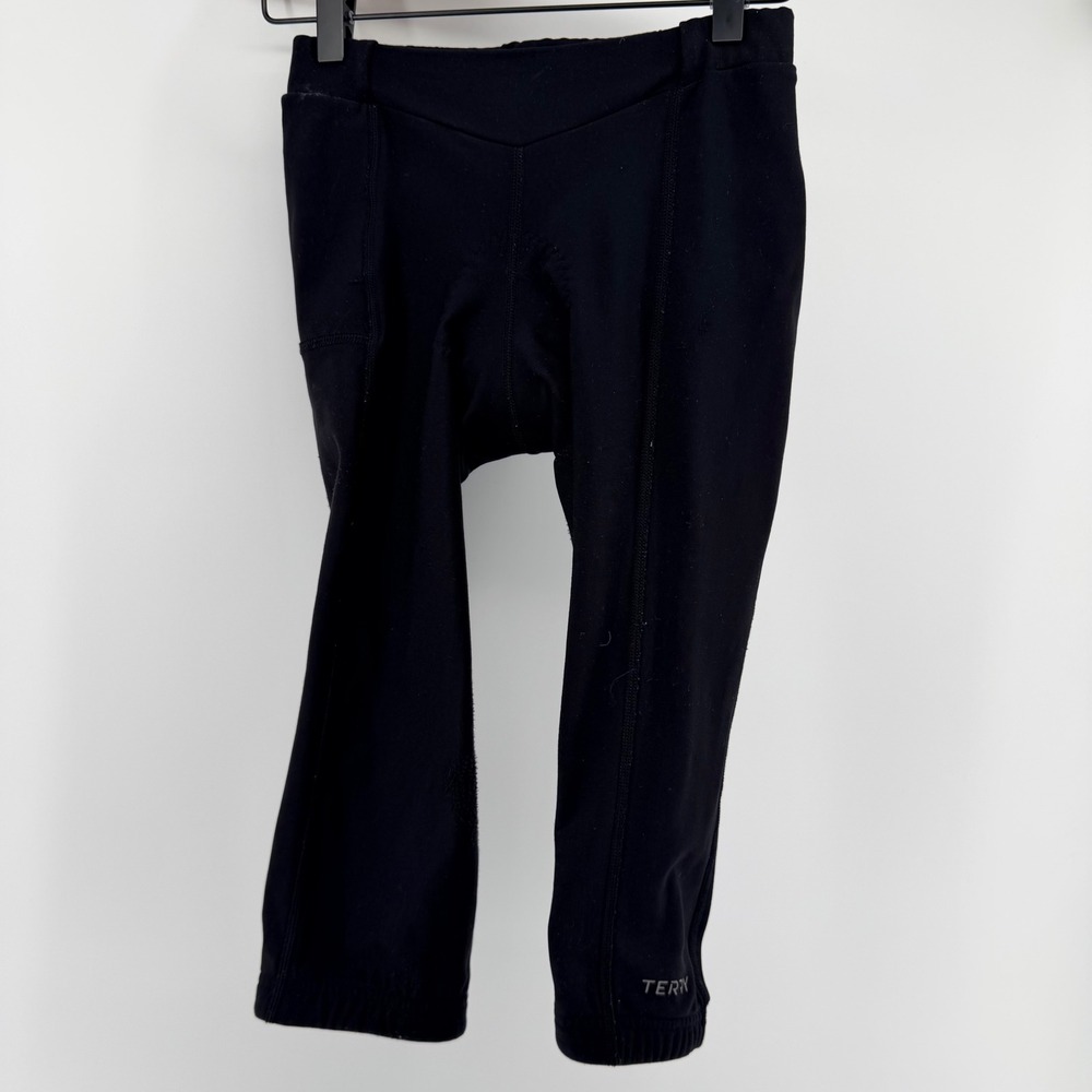 Terry Bicycles Padded Cycling Knickers Capri Bike Pants Pocket Small Black